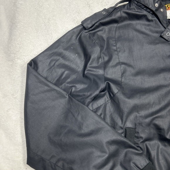 Vintage 90's Niagara Black Softshell Bomber Jacket Men's Size Medium - Picture 2 of 8